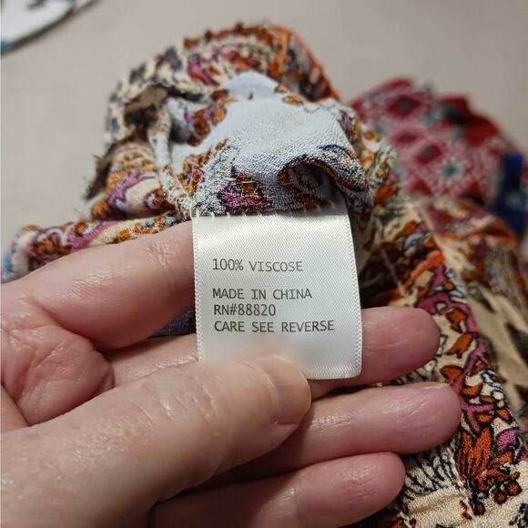 Christian Siriano New York Wide Leg Patchwork Pants NWT - Picture 12 of 13